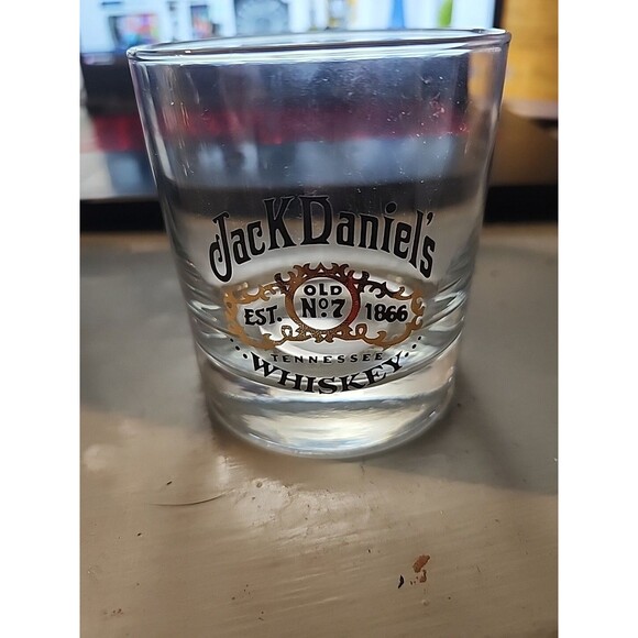 Jack Daniels Tennessee Whiskey Old No 7 Rocks Glass Vintage Lowball Barware - Picture 6 of 6